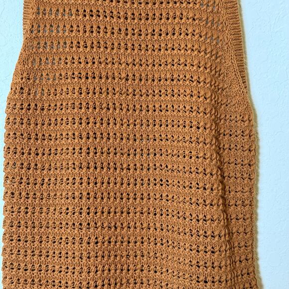 Madewell Women's Crocheted Amber Colored Tank Top‎ Size S NEW - Picture 5 of 8